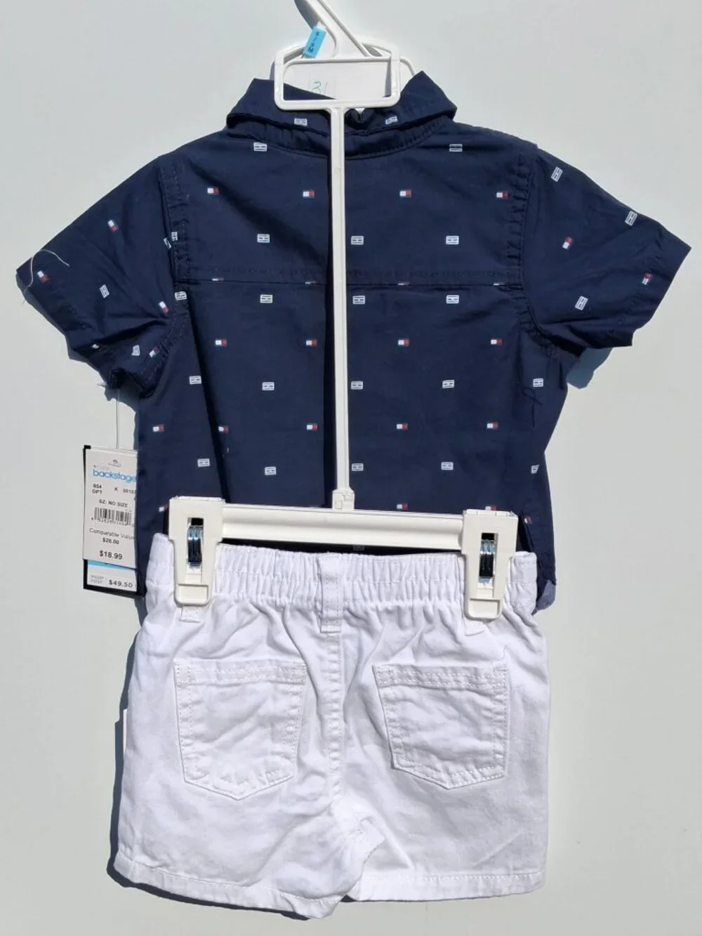 Tommy Hilfiger boys 2pc Shirt Short Set Short Set